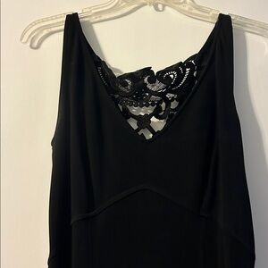 Tadashi Shoji Black Lace Detail Top